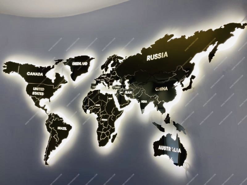 تابلو نقشه جهان املاک